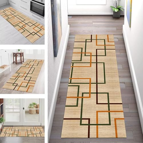 SGLGSTORE Teppich Läufer Flur Küche rutschfest Waschbar Schmutzfangmatte Flurteppich Geometrisch Teppichläufer Kücheläufer 110X450CM Teppichmatte Meterware Wohnzimmer Schlafzimmer Schmutzfangteppich SGLGSTORE Teppich Läufer Flur Küche rutschfest Waschbar Schmutzfangmatte Flurteppich Geometrisch Teppichläufer Kücheläufer 110X450CM Teppichmatte Meterware Wohnzimmer Schlafzimmer Schmutzfangteppich von SGLGSTORE