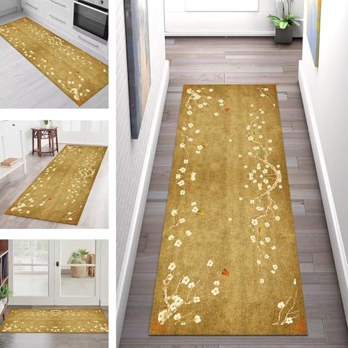 SGLGSTORE Teppich Läufer Flur Küche rutschfest Waschbar Schmutzfangmatte Gelb Grün Teppichläufer Kücheläufer 80X300CM Teppichmatte Meterware Wohnzimmer Schlafzimmer Schmutzfangteppich SGLGSTORE Teppich Läufer Flur Küche rutschfest Waschbar Schmutzfangmatte Gelb Grün Teppichläufer Kücheläufer 80X300CM Teppichmatte Meterware Wohnzimmer Schlafzimmer Schmutzfangteppich von SGLGSTORE