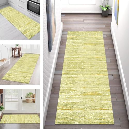SGLGSTORE Teppich Läufer Flur Küche rutschfest Waschbar Schmutzfangmatte Gelb Orange Grün Teppichläufer Kücheläufer 100X180CM Teppichmatte Meterware Wohnzimmer Schlafzimmer Schmutzfangteppich SGLGSTORE Teppich Läufer Flur Küche rutschfest Waschbar Schmutzfangmatte Gelb Orange Grün Teppichläufer Kücheläufer 100X180CM Teppichmatte Meterware Wohnzimmer Schlafzimmer Schmutzfangteppich von SGLGSTORE