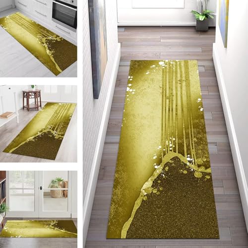 SGLGSTORE Teppich Läufer Flur Küche rutschfest Waschbar Schmutzfangmatte Gelbgrün Teppichläufer Küchenläufer Teppichmatten 110X500CM Läufer Wohnzimmer Schlafzimmer Meterware Schmutzfangteppich SGLGSTORE Teppich Läufer Flur Küche rutschfest Waschbar Schmutzfangmatte Gelbgrün Teppichläufer Küchenläufer Teppichmatten 110X500CM Läufer Wohnzimmer Schlafzimmer Meterware Schmutzfangteppich von SGLGSTORE