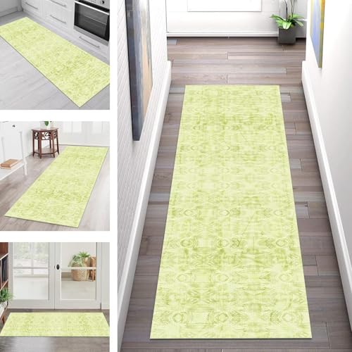 SGLGSTORE Teppich Läufer Flur Küche rutschfest Waschbar Schmutzfangmatte Gelbgrün Teppichläufer Küchenläufer Teppichmatten 120X150CM Läufer Wohnzimmer Schlafzimmer Meterware Schmutzfangteppich SGLGSTORE Teppich Läufer Flur Küche rutschfest Waschbar Schmutzfangmatte Gelbgrün Teppichläufer Küchenläufer Teppichmatten 120X150CM Läufer Wohnzimmer Schlafzimmer Meterware Schmutzfangteppich von SGLGSTORE