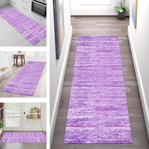 SGLGSTORE Teppich Läufer Flur Küche rutschfest Waschbar Schmutzfangmatte Geometrisch Teppichläufer Küchenläufer Teppichmatten 40X90CM Läufer Wohnzimmer Schlafzimmer Meterware Schmutzfangteppich von SGLGSTORE