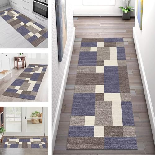 SGLGSTORE Teppich Läufer Flur Küche rutschfest Waschbar Schmutzfangmatte Geometrisch Teppichläufer Küchenläufer Teppichmatten 50X100CM Läufer Wohnzimmer Schlafzimmer Meterware Schmutzfangteppich SGLGSTORE Teppich Läufer Flur Küche rutschfest Waschbar Schmutzfangmatte Geometrisch Teppichläufer Küchenläufer Teppichmatten 50X100CM Läufer Wohnzimmer Schlafzimmer Meterware Schmutzfangteppich von SGLGSTORE
