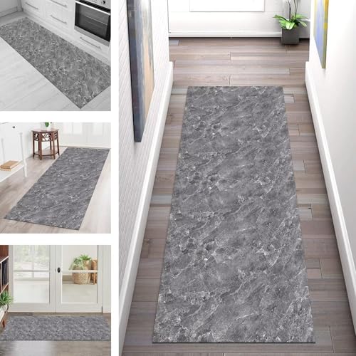 SGLGSTORE Teppich Läufer Flur Küche rutschfest Waschbar Schmutzfangmatte Grau Abstrakt Teppichläufer Küchenläufer Teppichmatten 100X180CM Läufer Wohnzimmer Schlafzimmer Meterware Schmutzfangteppich SGLGSTORE Teppich Läufer Flur Küche rutschfest Waschbar Schmutzfangmatte Grau Abstrakt Teppichläufer Küchenläufer Teppichmatten 100X180CM Läufer Wohnzimmer Schlafzimmer Meterware Schmutzfangteppich von SGLGSTORE
