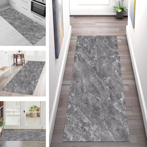 SGLGSTORE Teppich Läufer Flur Küche rutschfest Waschbar Schmutzfangmatte Grau Teppichläufer Küchenläufer Teppichmatten 40X60CM Läufer Wohnzimmer Schlafzimmer Meterware Schmutzfangteppich SGLGSTORE Teppich Läufer Flur Küche rutschfest Waschbar Schmutzfangmatte Grau Teppichläufer Küchenläufer Teppichmatten 40X60CM Läufer Wohnzimmer Schlafzimmer Meterware Schmutzfangteppich von SGLGSTORE
