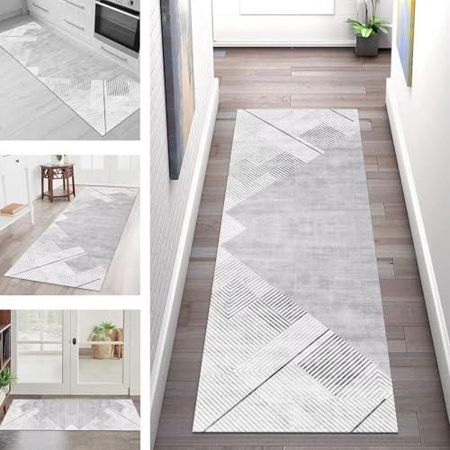 SGLGSTORE Teppich Läufer Flur Küche rutschfest Waschbar Schmutzfangmatte Grau Teppichläufer Küchenläufer Teppichmatten 40X60CM Läufer Wohnzimmer Schlafzimmer Meterware Schmutzfangteppich SGLGSTORE Teppich Läufer Flur Küche rutschfest Waschbar Schmutzfangmatte Grau Teppichläufer Küchenläufer Teppichmatten 40X60CM Läufer Wohnzimmer Schlafzimmer Meterware Schmutzfangteppich von SGLGSTORE