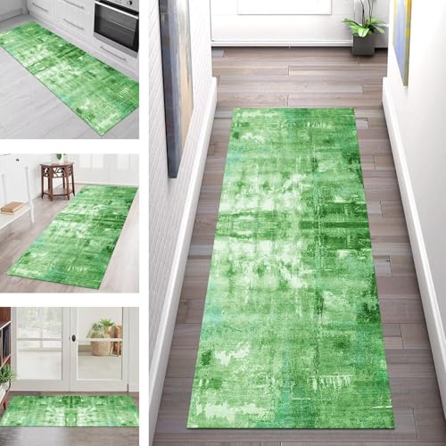 SGLGSTORE Teppich Läufer Flur Küche rutschfest Waschbar Schmutzfangmatte Grün Cyan Teppichläufer Kücheläufer 80X150CM Teppichmatte Meterware Wohnzimmer Schlafzimmer Schmutzfangteppich Flurläufer SGLGSTORE Teppich Läufer Flur Küche rutschfest Waschbar Schmutzfangmatte Grün Cyan Teppichläufer Kücheläufer 80X150CM Teppichmatte Meterware Wohnzimmer Schlafzimmer Schmutzfangteppich Flurläufer von SGLGSTORE