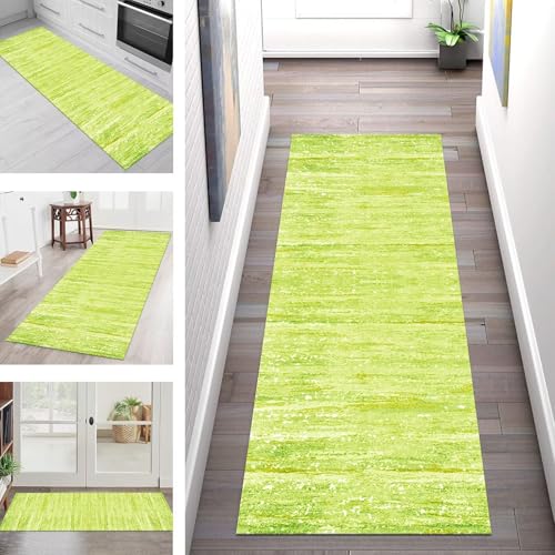 SGLGSTORE Teppich Läufer Flur Küche rutschfest Waschbar Schmutzfangmatte Grün Orange Gelb Teppichläufer Kücheläufer 90X350CM Teppichmatte Meterware Wohnzimmer Schlafzimmer Schmutzfangteppich SGLGSTORE Teppich Läufer Flur Küche rutschfest Waschbar Schmutzfangmatte Grün Orange Gelb Teppichläufer Kücheläufer 90X350CM Teppichmatte Meterware Wohnzimmer Schlafzimmer Schmutzfangteppich von SGLGSTORE