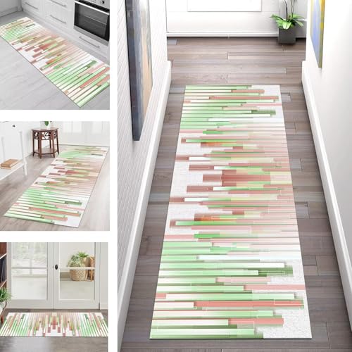 SGLGSTORE Teppich Läufer Flur Küche rutschfest Waschbar Schmutzfangmatte Grün Rot Grau Teppichläufer Küchenläufer Teppichmatten 40X250CM Läufer Wohnzimmer Schlafzimmer Schmutzfangteppich SGLGSTORE Teppich Läufer Flur Küche rutschfest Waschbar Schmutzfangmatte Grün Rot Grau Teppichläufer Küchenläufer Teppichmatten 40X250CM Läufer Wohnzimmer Schlafzimmer Schmutzfangteppich von SGLGSTORE