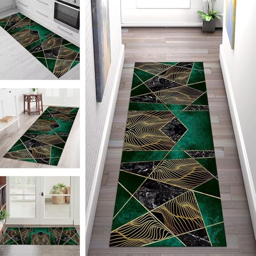 SGLGSTORE Teppich Läufer Flur Küche rutschfest Waschbar Schmutzfangmatte Grün Schwarz Braun Gelb Teppichläufer Kücheläufer 110X500CM Teppichmatte Meterware Wohnzimmer Schlafzimmer Schmutzfangteppich SGLGSTORE Teppich Läufer Flur Küche rutschfest Waschbar Schmutzfangmatte Grün Schwarz Braun Gelb Teppichläufer Kücheläufer 110X500CM Teppichmatte Meterware Wohnzimmer Schlafzimmer Schmutzfangteppich von SGLGSTORE