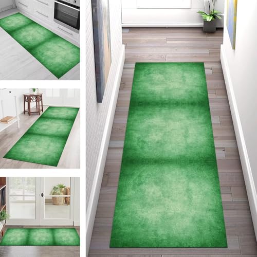 SGLGSTORE Teppich Läufer Flur Küche rutschfest Waschbar Schmutzfangmatte Grün Teppichläufer Kücheläufer 60X150CM Teppichmatte Meterware Wohnzimmer Schlafzimmer Schmutzfangteppich SGLGSTORE Teppich Läufer Flur Küche rutschfest Waschbar Schmutzfangmatte Grün Teppichläufer Kücheläufer 60X150CM Teppichmatte Meterware Wohnzimmer Schlafzimmer Schmutzfangteppich von SGLGSTORE
