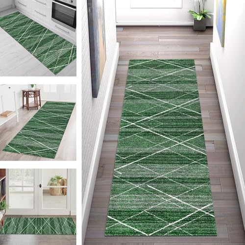 SGLGSTORE Teppich Läufer Flur Küche rutschfest Waschbar Schmutzfangmatte Grün Violett Teppichläufer Kücheläufer 110X500CM Teppichmatte Meterware Wohnzimmer Schlafzimmer Schmutzfangteppich SGLGSTORE Teppich Läufer Flur Küche rutschfest Waschbar Schmutzfangmatte Grün Violett Teppichläufer Kücheläufer 110X500CM Teppichmatte Meterware Wohnzimmer Schlafzimmer Schmutzfangteppich von SGLGSTORE
