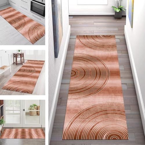 SGLGSTORE Teppich Läufer Flur Küche rutschfest Waschbar Schmutzfangmatte Hellbraun Weiß Teppichläufer Kücheläufer 100X180CM Teppichmatte Meterware Wohnzimmer Schlafzimmer Schmutzfangteppich SGLGSTORE Teppich Läufer Flur Küche rutschfest Waschbar Schmutzfangmatte Hellbraun Weiß Teppichläufer Kücheläufer 100X180CM Teppichmatte Meterware Wohnzimmer Schlafzimmer Schmutzfangteppich von SGLGSTORE