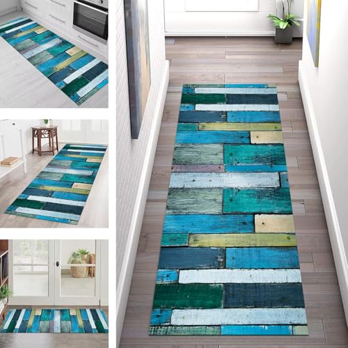 SGLGSTORE Teppich Läufer Flur Küche rutschfest Waschbar Schmutzfangmatte Holzmaserung Teppichläufer Küchenläufer Teppichmatten 120X500CM Läufer Wohnzimmer Schlafzimmer Meterware Schmutzfangteppich SGLGSTORE Teppich Läufer Flur Küche rutschfest Waschbar Schmutzfangmatte Holzmaserung Teppichläufer Küchenläufer Teppichmatten 120X500CM Läufer Wohnzimmer Schlafzimmer Meterware Schmutzfangteppich von SGLGSTORE