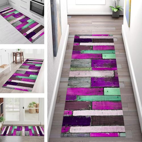 SGLGSTORE Teppich Läufer Flur Küche rutschfest Waschbar Schmutzfangmatte Holzmaserung Teppichläufer Küchenläufer Teppichmatten 40X150CM Läufer Wohnzimmer Schlafzimmer Meterware Schmutzfangteppich SGLGSTORE Teppich Läufer Flur Küche rutschfest Waschbar Schmutzfangmatte Holzmaserung Teppichläufer Küchenläufer Teppichmatten 40X150CM Läufer Wohnzimmer Schlafzimmer Meterware Schmutzfangteppich von SGLGSTORE