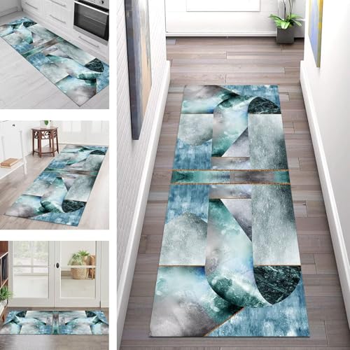 SGLGSTORE Teppich Läufer Flur Küche rutschfest Waschbar Schmutzfangmatte Korridorläufer Abstrakt Teppichläufer Kücheläufer 110X500CM Teppichmatte Meterware Wohnzimmer Schlafzimmer Schmutzfangteppich SGLGSTORE Teppich Läufer Flur Küche rutschfest Waschbar Schmutzfangmatte Korridorläufer Abstrakt Teppichläufer Kücheläufer 110X500CM Teppichmatte Meterware Wohnzimmer Schlafzimmer Schmutzfangteppich von SGLGSTORE