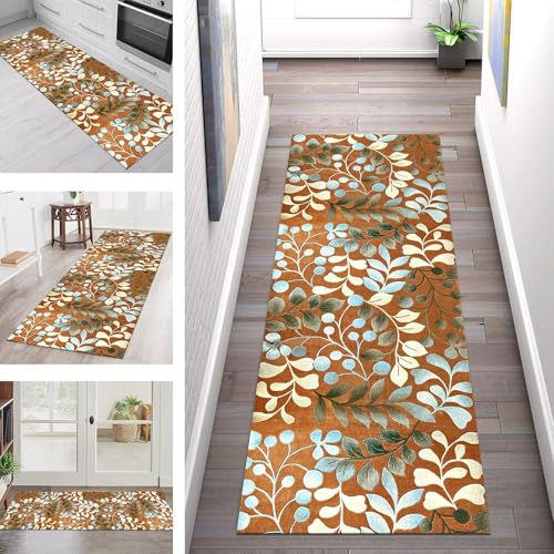 SGLGSTORE Teppich Läufer Flur Küche rutschfest Waschbar Schmutzfangmatte Rot Orange Gelb Teppichläufer Kücheläufer 70X200CM Teppichmatte Meterware Wohnzimmer Schlafzimmer Schmutzfangteppich SGLGSTORE Teppich Läufer Flur Küche rutschfest Waschbar Schmutzfangmatte Rot Orange Gelb Teppichläufer Kücheläufer 70X200CM Teppichmatte Meterware Wohnzimmer Schlafzimmer Schmutzfangteppich von SGLGSTORE