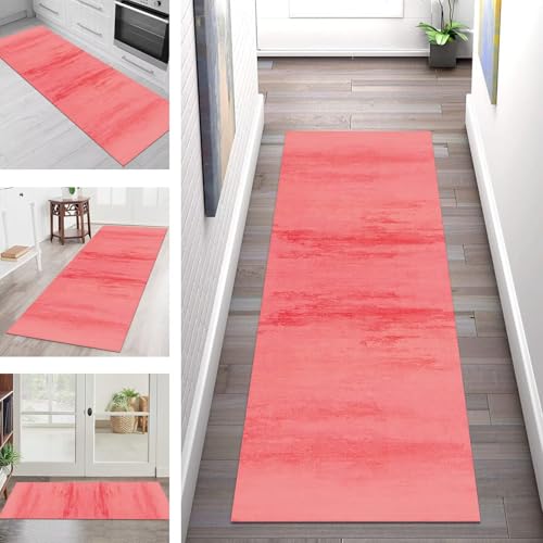 SGLGSTORE Teppich Läufer Flur Küche rutschfest Waschbar Schmutzfangmatte Rot Teppichläufer Kücheläufer 80X140CM Teppichmatte Meterware Wohnzimmer Schlafzimmer Schmutzfangteppich SGLGSTORE Teppich Läufer Flur Küche rutschfest Waschbar Schmutzfangmatte Rot Teppichläufer Kücheläufer 80X140CM Teppichmatte Meterware Wohnzimmer Schlafzimmer Schmutzfangteppich von SGLGSTORE
