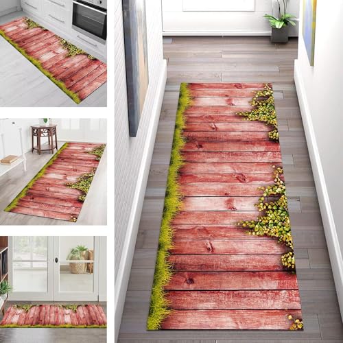 SGLGSTORE Teppich Läufer Flur Küche rutschfest Waschbar Schmutzfangmatte Rot Violett Grün Teppichläufer Küchenläufer Teppichmatten 110X450CM Wohnzimmer Schlafzimmer Meterware Schmutzfangteppich SGLGSTORE Teppich Läufer Flur Küche rutschfest Waschbar Schmutzfangmatte Rot Violett Grün Teppichläufer Küchenläufer Teppichmatten 110X450CM Wohnzimmer Schlafzimmer Meterware Schmutzfangteppich von SGLGSTORE