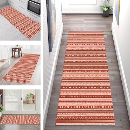 SGLGSTORE Teppich Läufer Flur Küche rutschfest Waschbar Schmutzfangmatte Rot Weiß Teppichläufer Küchenläufer Teppichmatten 40X100CM Läufer Wohnzimmer Schlafzimmer Meterware Schmutzfangteppich SGLGSTORE Teppich Läufer Flur Küche rutschfest Waschbar Schmutzfangmatte Rot Weiß Teppichläufer Küchenläufer Teppichmatten 40X100CM Läufer Wohnzimmer Schlafzimmer Meterware Schmutzfangteppich von SGLGSTORE