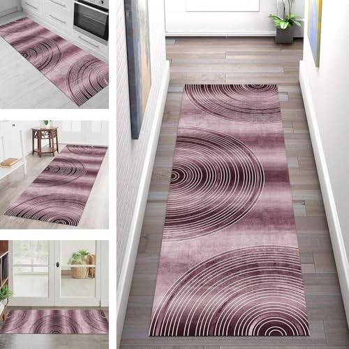 SGLGSTORE Teppich Läufer Flur Küche rutschfest Waschbar Schmutzfangmatte Vintage Rot Weiß Teppichläufer Kücheläufer 120X300CM Teppichmatte Meterware Wohnzimmer Schlafzimmer Schmutzfangküchenteppich SGLGSTORE Teppich Läufer Flur Küche rutschfest Waschbar Schmutzfangmatte Vintage Rot Weiß Teppichläufer Kücheläufer 120X300CM Teppichmatte Meterware Wohnzimmer Schlafzimmer Schmutzfangküchenteppich von SGLGSTORE