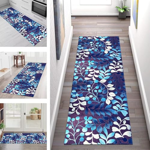 SGLGSTORE Teppich Läufer Flur Küche rutschfest Waschbar Schmutzfangmatte Violett Blau Gelb Teppichläufer Kücheläufer 110X180CM Teppichmatte Meterware Wohnzimmer Schlafzimmer Schmutzfangteppich SGLGSTORE Teppich Läufer Flur Küche rutschfest Waschbar Schmutzfangmatte Violett Blau Gelb Teppichläufer Kücheläufer 110X180CM Teppichmatte Meterware Wohnzimmer Schlafzimmer Schmutzfangteppich von SGLGSTORE