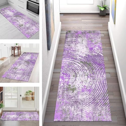SGLGSTORE Teppich Läufer Flur Küche rutschfest Waschbar Schmutzfangmatte Violett Grün Teppichläufer Kücheläufer 80X100CM Teppichmatte Meterware Wohnzimmer Schlafzimmer Schmutzfangteppich SGLGSTORE Teppich Läufer Flur Küche rutschfest Waschbar Schmutzfangmatte Violett Grün Teppichläufer Kücheläufer 80X100CM Teppichmatte Meterware Wohnzimmer Schlafzimmer Schmutzfangteppich von SGLGSTORE