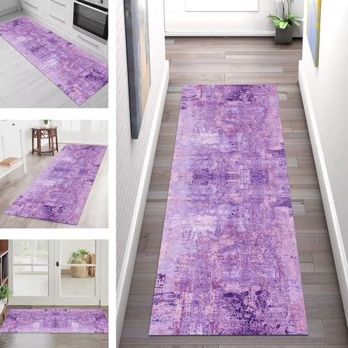 SGLGSTORE Teppich Läufer Flur Küche rutschfest Waschbar Schmutzfangmatte Violett Rosa Rot Teppichläufer Küchenläufer Teppichmatten 110X450CM Läufer Wohnzimmer Schlafzimmer Meterware Schmutzfangteppich SGLGSTORE Teppich Läufer Flur Küche rutschfest Waschbar Schmutzfangmatte Violett Rosa Rot Teppichläufer Küchenläufer Teppichmatten 110X450CM Läufer Wohnzimmer Schlafzimmer Meterware Schmutzfangteppich von SGLGSTORE