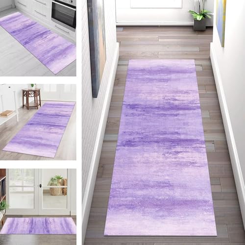 SGLGSTORE Teppich Läufer Flur Küche rutschfest Waschbar Schmutzfangmatte Violett Teppichläufer Kücheläufer 120X450CM Teppichmatte Meterware Wohnzimmer Schlafzimmer Flurteppich Schmutzfangteppich SGLGSTORE Teppich Läufer Flur Küche rutschfest Waschbar Schmutzfangmatte Violett Teppichläufer Kücheläufer 120X450CM Teppichmatte Meterware Wohnzimmer Schlafzimmer Flurteppich Schmutzfangteppich von SGLGSTORE