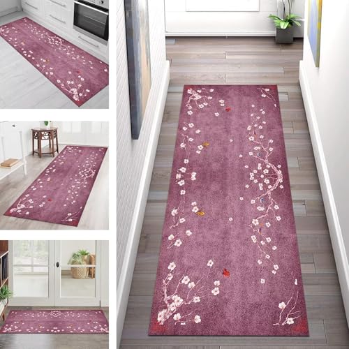SGLGSTORE Teppich Läufer Flur Küche rutschfest Waschbar Schmutzfangmatte Violett Teppichläufer Kücheläufer 120X500CM Teppichmatte Meterware Wohnzimmer Schlafzimmer Schmutzfangteppich Flurläufer SGLGSTORE Teppich Läufer Flur Küche rutschfest Waschbar Schmutzfangmatte Violett Teppichläufer Kücheläufer 120X500CM Teppichmatte Meterware Wohnzimmer Schlafzimmer Schmutzfangteppich Flurläufer von SGLGSTORE