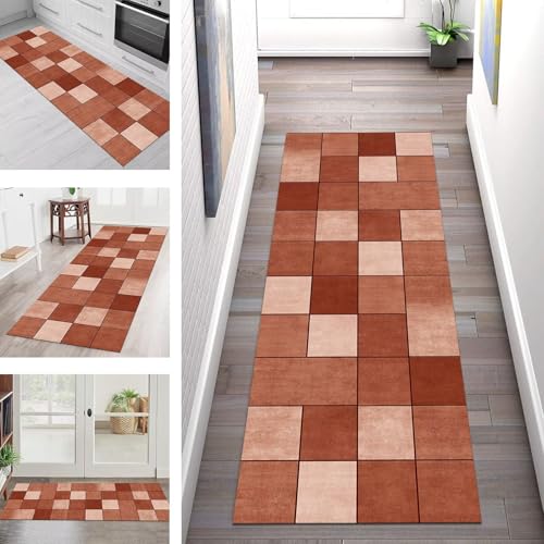 Teppich Läufer Flur Küche rutschfest Waschbar Schmutzfangmatte 40X500CM Teppichläufer Kücheläufer Braun Orange Teppichmatte Meterware Wohnzimmer Schlafzimmer Esszimmer Flurteppich Schmutzfangteppich Teppich Läufer Flur Küche rutschfest Waschbar Schmutzfangmatte 40X500CM Teppichläufer Kücheläufer Braun Orange Teppichmatte Meterware Wohnzimmer Schlafzimmer Esszimmer Flurteppich Schmutzfangteppich von SGLGSTORE