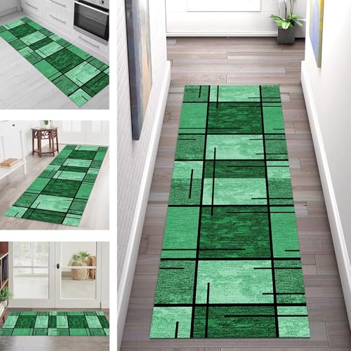 Teppich Läufer Flur Küche rutschfest Waschbar Schmutzfangmatte 80X120CM Teppichläufer Kücheläufer Grün Schwarz Teppichmatte Meterware Wohnzimmer Schlafzimmer Esszimmer Flurteppich Schmutzfangteppich Teppich Läufer Flur Küche rutschfest Waschbar Schmutzfangmatte 80X120CM Teppichläufer Kücheläufer Grün Schwarz Teppichmatte Meterware Wohnzimmer Schlafzimmer Esszimmer Flurteppich Schmutzfangteppich von SGLGSTORE