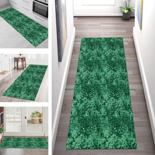 Teppich Läufer Flur Küche rutschfest Waschbar Schmutzfangmatte 90X350CM Teppichläufer Kücheläufer Grün Teppichmatte Meterware Wohnzimmer Schlafzimmer Esszimmer Flurteppich Schmutzfangteppich Teppich Läufer Flur Küche rutschfest Waschbar Schmutzfangmatte 90X350CM Teppichläufer Kücheläufer Grün Teppichmatte Meterware Wohnzimmer Schlafzimmer Esszimmer Flurteppich Schmutzfangteppich von SGLGSTORE