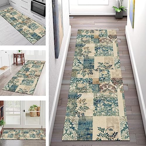 Teppich Läufer Flur Küche rutschfest waschbar Teppichläufer Lang 100X300CM 3D-Muster Abstrakt Küchenläufer Flurmatten Meterware Korridor Tepiche Kücheteppich Schlafzimmer Wohnzimmer Breit 40-120cm von SGLGSTORE