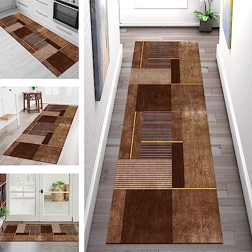 Teppich Läufer Flur Küche rutschfest waschbar Teppichläufer Lang Korridor Tepiche 40X60CM Braun Gelb Küchenläufer Bodenmatte Meterware Kücheteppich Schlafzimmer Wohnzimmer Flurmatten Breit 40-120cm Teppich Läufer Flur Küche rutschfest waschbar Teppichläufer Lang Korridor Tepiche 40X60CM Braun Gelb Küchenläufer Bodenmatte Meterware Kücheteppich Schlafzimmer Wohnzimmer Flurmatten Breit 40-120cm von SGLGSTORE