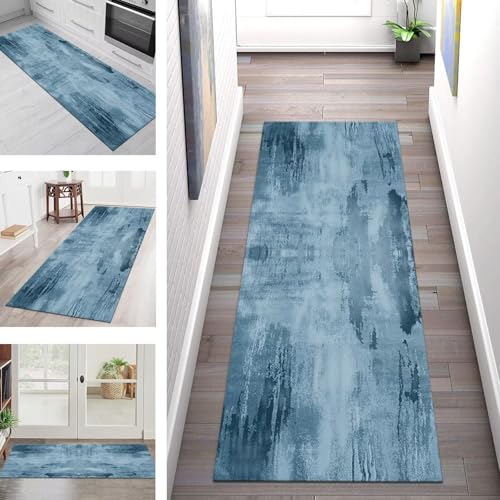 Teppich Läufer Flur Lang Küche Teppichläufer Rutschfest Waschbar Küchenläufer Teppichmatten Blau 3D Abstrakt Schmutzfangmatte 80X150CM Meterware Flurteppich Wohnzimmer Schlafzimmer Küchenteppich Teppich Läufer Flur Lang Küche Teppichläufer Rutschfest Waschbar Küchenläufer Teppichmatten Blau 3D Abstrakt Schmutzfangmatte 80X150CM Meterware Flurteppich Wohnzimmer Schlafzimmer Küchenteppich von SGLGSTORE