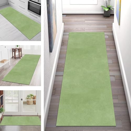Teppich Läufer Flur Lang Küchenteppich Rutschfest Waschbar Küchenläufer Hellgrün 3D Abstrakt Flurläufer 120X450CM Teppichmatten Dauerhaft Schlafzimmer Wohnzimmer Meterware Teppichläufer Anpassbar Teppich Läufer Flur Lang Küchenteppich Rutschfest Waschbar Küchenläufer Hellgrün 3D Abstrakt Flurläufer 120X450CM Teppichmatten Dauerhaft Schlafzimmer Wohnzimmer Meterware Teppichläufer Anpassbar von SGLGSTORE