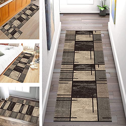 Teppich Läufer Flur rutschfest Waschbar Korridor Teppichläufer Modern Designer, Geometrisch Küchenläufer Tepiche für Wohnzimmer Schlafzimmer Büro Drinnen und draußen Küchenbodenmatte Anpassbare Teppich Läufer Flur rutschfest Waschbar Korridor Teppichläufer Modern Designer, Geometrisch Küchenläufer Tepiche für Wohnzimmer Schlafzimmer Büro Drinnen und draußen Küchenbodenmatte Anpassbare von SGLGSTORE