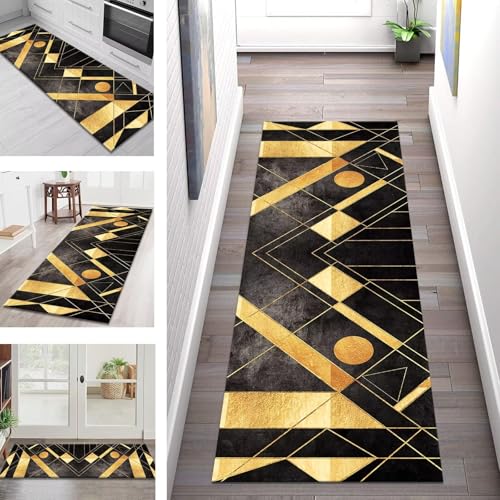 Teppich Läufer Lang Flur Küche Teppichläufer Rutschfest Waschbar Küchenläufer Teppichmatten Geometrisch Muster Schmutzfangmatte 40X200CM Meterware Flurteppich Wohnzimmer Schlafzimmer Küchenteppich Teppich Läufer Lang Flur Küche Teppichläufer Rutschfest Waschbar Küchenläufer Teppichmatten Geometrisch Muster Schmutzfangmatte 40X200CM Meterware Flurteppich Wohnzimmer Schlafzimmer Küchenteppich von SGLGSTORE