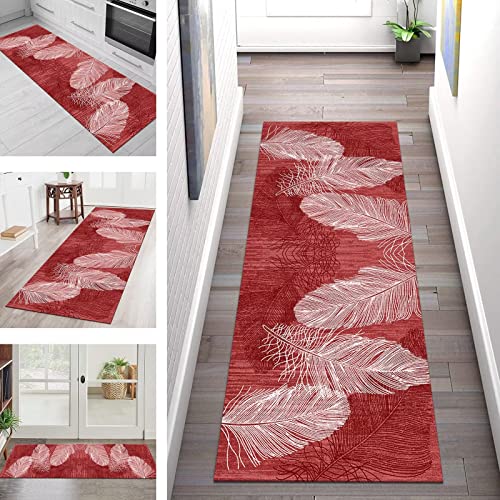 Teppich Läufer Lang Flur Küche rutschfest Waschbar 80X150CM Küchenteppich Küchenläufer Rot Weiß Asbtrakt Teppichläufer Schlafzimmer Meterware Korridor Teppichmatten Eingang Wohnzimmer Flurläufer Teppich Läufer Lang Flur Küche rutschfest Waschbar 80X150CM Küchenteppich Küchenläufer Rot Weiß Asbtrakt Teppichläufer Schlafzimmer Meterware Korridor Teppichmatten Eingang Wohnzimmer Flurläufer von SGLGSTORE