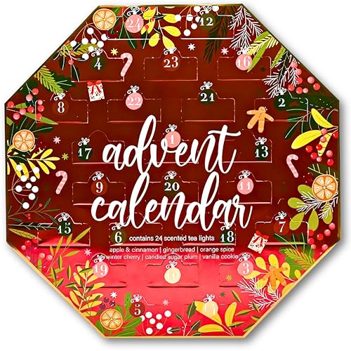 SGM Teelicht-Adventskalender 2024 – Weihnachtsduft-Teelichter für Heimduft-Liebhaber | Festlicher Duft-Teelicht-Adventskalender, perfekt für Weihnachtsgeschenke, Heimdekoration & Urlaubsaromen – SGM Teelicht-Adventskalender 2024 – Weihnachtsduft-Teelichter für Heimduft-Liebhaber | Festlicher Duft-Teelicht-Adventskalender, perfekt für Weihnachtsgeschenke, Heimdekoration & Urlaubsaromen – von SGM