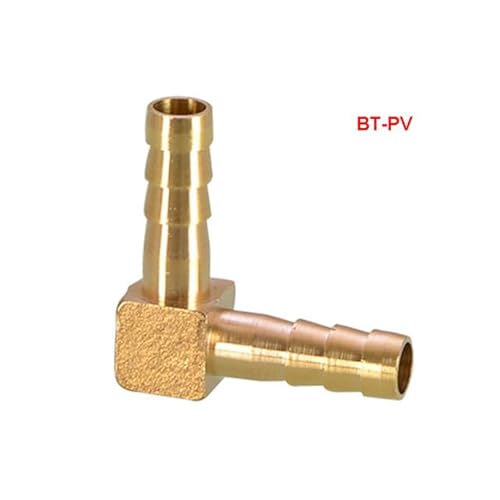 Armaturen Anschluss Kupfer Pagode Luft Kraftstoff Wasser Rohr Messing Barb Rohr Fitting Stacheldraht Joint Koppler Adapter for 6mm 8 10 12(Elbow,OD12 MM) von SGREHJDR