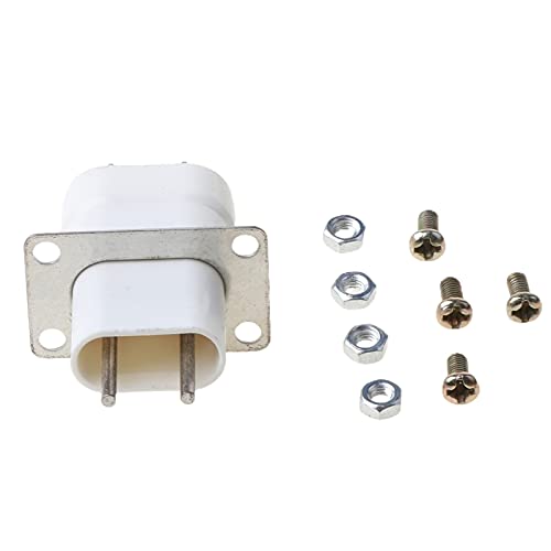 Home Elektronische Mikrowelle Magnetron Filament 4 Pin Sockel Konverter Weiß von SGREHJDR