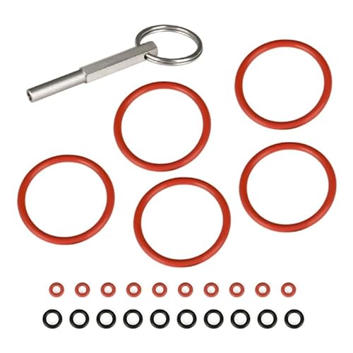 SGREHJDR Schlüsselsatz mit ovalem Kopf und Schlüsselring, Dichtungsringen, Wartungsteil for automatische Kaffeemaschinen, Kaffee-Reparaturwerkzeug for Kaffee von SGREHJDR