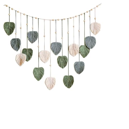 SGSCFG 1 Set Natürlicher Blatt Jacquard Mesh Wandbehänge Und 1 Stück Grüner Blattschalteraufkleber, Wanddekoration Im Boho-Stil, Wohnzimmer Und Schlafzimmer Wanddekoration. SGSCFG 1 Set Natürlicher Blatt Jacquard Mesh Wandbehänge Und 1 Stück Grüner Blattschalteraufkleber, Wanddekoration Im Boho-Stil, Wohnzimmer Und Schlafzimmer Wanddekoration. von SGSCFG