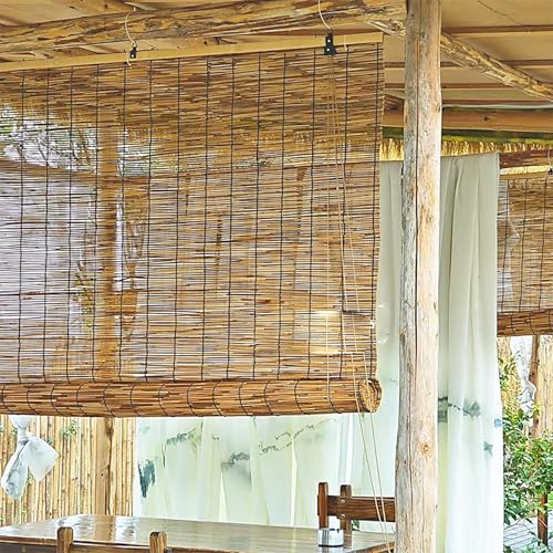 Bambus Rollo Jalousine Bambusrollo Outdoor Wetterfest 50 55 Breite Bambusrollo Sichtschutz für Aussenbereich, Decken- oder Wandmontage, Anpassbar Bambus Rollo Jalousine Bambusrollo Outdoor Wetterfest 50 55 Breite Bambusrollo Sichtschutz für Aussenbereich, Decken- oder Wandmontage, Anpassbar von SGSKEIEY