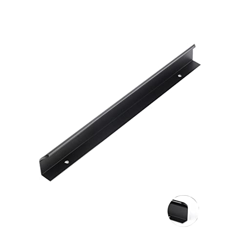 Möbelgriffe Schrankgriffe Küchengriffe Griffe Unsichtbare Griffe für Küchenschränke Griffleiste ?Möbelgriff Schlafzimmer, Badezimmer Schwarz (length 600mm) von SGSKEIEY