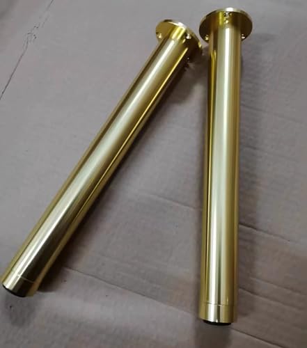 SGSKEIEY 4 Stück Möbelfüße Metall Verstellbare Möbelfüße für Sideboard Sockelfuß Kommode Möbelfüße DIY Möbel Design Möbelfüße, Farbe: Schwarz (Gold,8cm) von SGSKEIEY