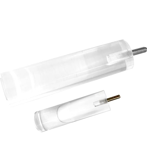 SGSKEIEY Acryl Möbelfüße, 2 Stück Tischbeine für Bücherregal Tisch Kaffee Tee Barhocker Füße,Ideal für Ihr DIY-Projekt Sofas, Möbel, Bett | Transparente (10cm) von SGSKEIEY