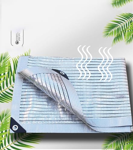 SGSKEIEY Schattennetz Garten, Sonnenschutz aus Aluminium，Mit öSen,Quadratisch Abdeckung FüR Pflanzen Im Freien, Terrasse,HüHnerstall,Strand,Sichtschutz (2x3m) von SGSKEIEY